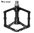 WEST BIKING Cycling 3 Bearings Magnetic Parking Bicycle Pedals Alloy Platform Large Area Road Mountain Bike Pedals 2.png