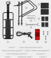 WEST BIKING Quick Release Bicycle Rear Luggage Cargo Rack With Reflective Sheet Adjustable Aluminium Alloy Bike Rear Rack 8.png